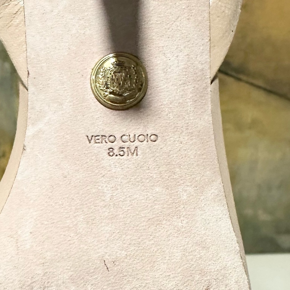 🌹VERONICA BEARD🌹 Darcelle Leather Sandal in Bisque Size: 8.5 - Picture 13 of 14